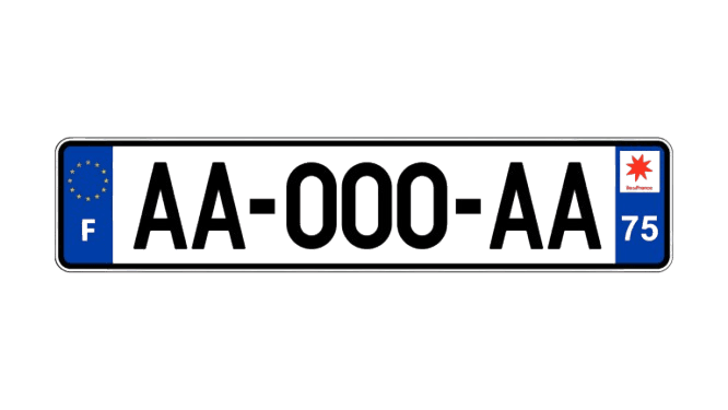 Plexiglass auto plaque